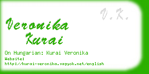 veronika kurai business card